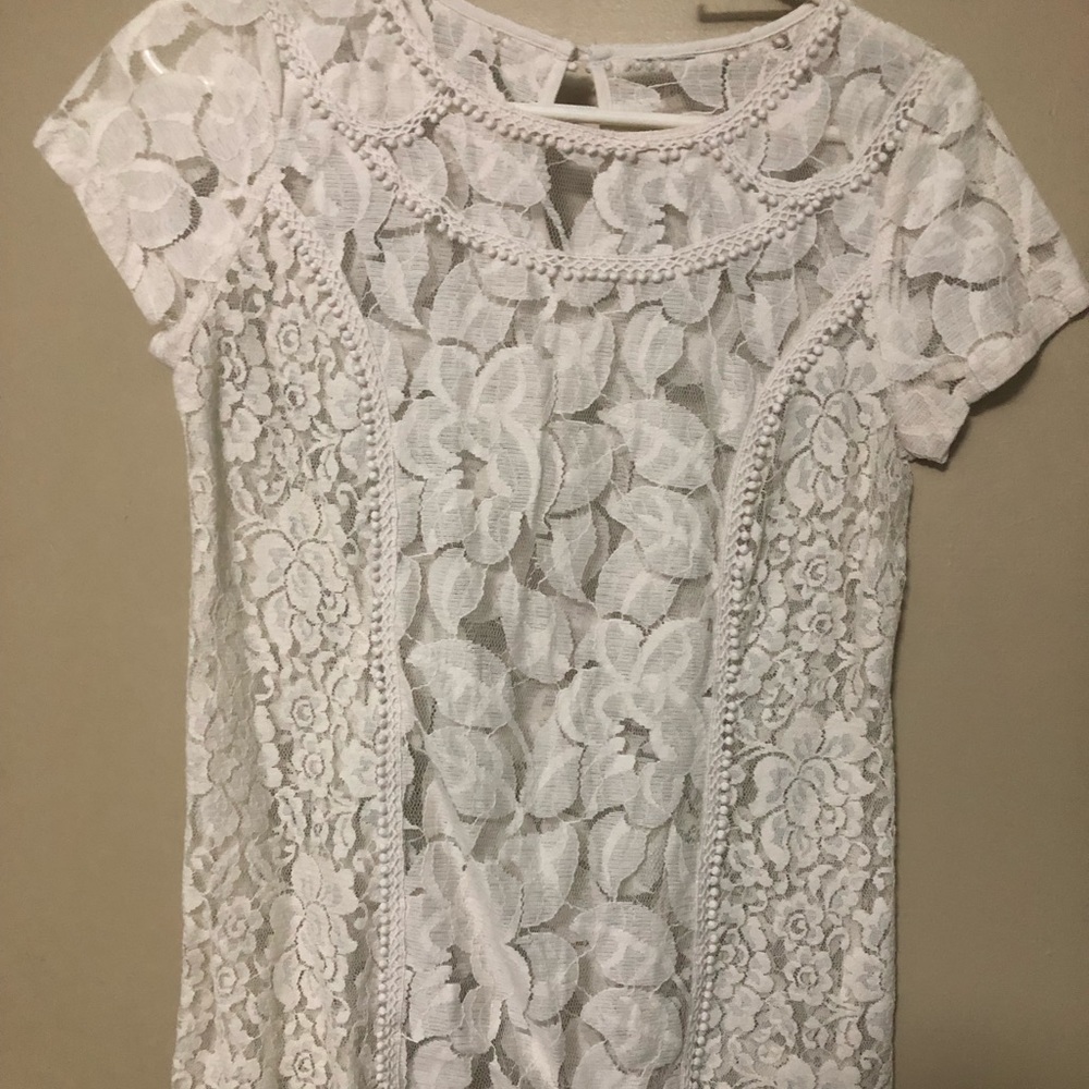 White Lace Shirt
